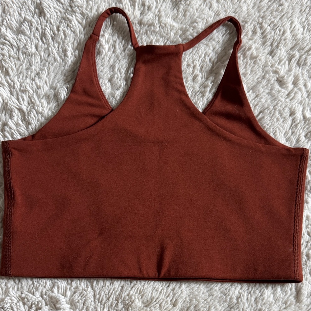 Girlfriend Collective Rust orange workout set - Picture 7 of 7